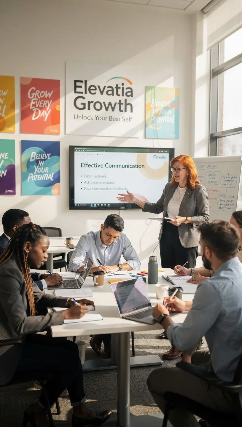 A close-up of a motivational book and a cup of coffee on a desk, symbolizing personal growth and continuous learning in career development.